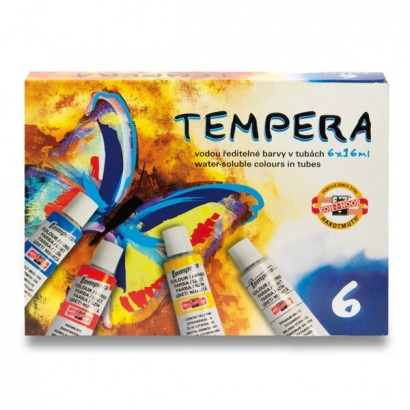 Barvy temperové, vodové, akrylové