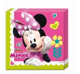 Ubrousky "Minnie Happy Helpers" 33x33 cm, 20 ks.