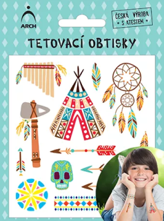 Tetovací obtisky Indiánci 2551