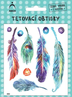 Tetovací obtisky Pírka 2583