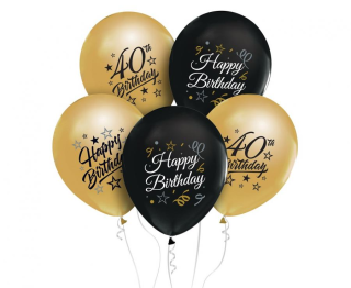Latexové balonky s číslem 40