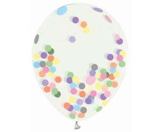Latexové balonky s konfetami 4ks