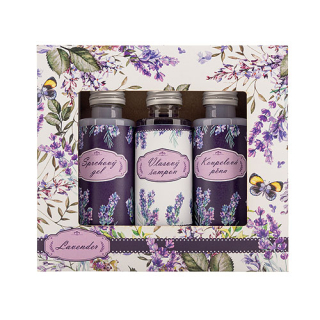 Kosmetická sada levandule – gel 50ml, šampon 50ml, pěna 50ml