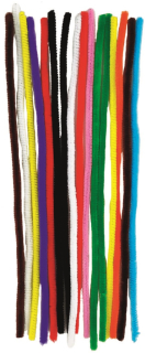 Chlupaté drátky barevné 6mm/30cm, 16ks