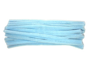 Chlupaté drátky světle modré 6mm/16cm, 25ks