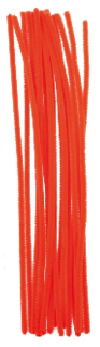 Chlupaté drátky oranžové 6mm/30cm, 40ks