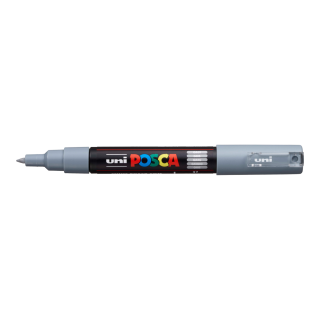 POSCA 1M šedý popisovač hrot 0,7mm