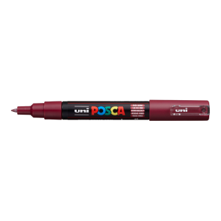 POSCA 1M bordó popisovač hrot 0,7mm