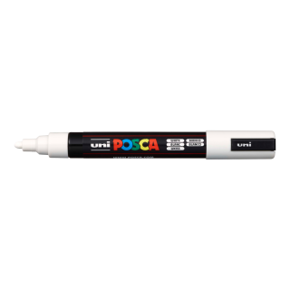 POSCA 5M bílý popisovač hrot 1,8-2,5mm