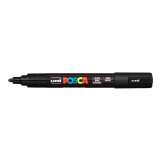 POSCA 5M černý popisovač hrot 1,8-2,5mm
