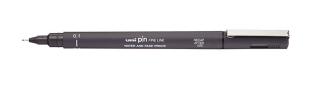 UNI PIN 01 kreativní liner, 0,1 mm, tmavě šedý