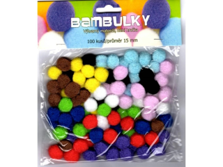Bambulky - 100ks, 15mm