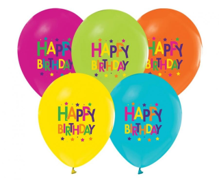 Balonky Happy s hvězdičkami