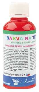 Barva na textil červená 50g