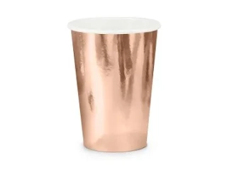 Kelímek papírový růžové zlato