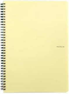 Kroužkový blok A4 PASTELINI žlutý