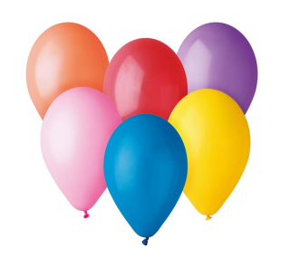 Balonky set ANNA - 10 různobarevných balonků
